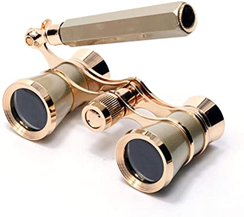 Binoculares de teatro de ópera 3X25 telescopio de mano con asa para ver carreras de caballos
