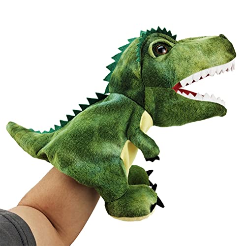 oAutoSjy Dinosaurier Handpuppe Spielzeug Weicher Realistische Puppe Weicher Tierkopf Eltern Kind Interaktives Spielzeug Kuscheliges Plüschtier Für Puppentheater Und Rollenspiele Tyrannosaurus Rex Cover