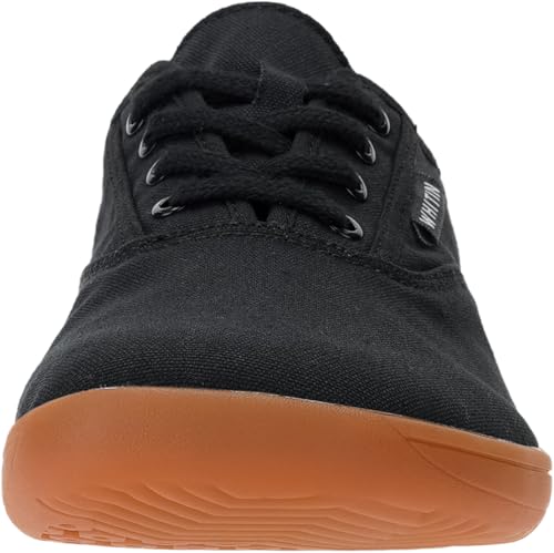 Image of WHITIN Women's Wide Toe Box Canvas Barefoot Shoes W87 | Roomy Toe Space for Wide Feet, Zero Drop for Natural Foot Position, Removable Insole, Comfort for Casual, Daily Walking, Gym
