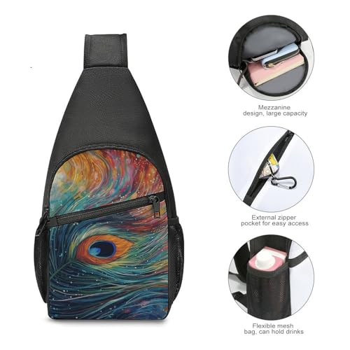 Bolso cruzado ligero tipo sling para senderismo y viajes miniatura 5