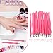 WRITWAA 24Pcs V-Shaped Cuticle Remover and Dead Skin Fork Set Stainless Steel Nail Grooming Trimmer Manicure Tool for Professional Nail Care and Skin Removal