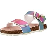 Sandalias multicolor iridiscente
