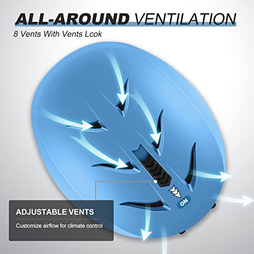 Odoland Ski Helmet Snowboard Helmet, Goggles Compatible, Luxury Snow Sports Helmet With Astm Safety Certificated For Men Women And Youth, Light Blue L #TOP3