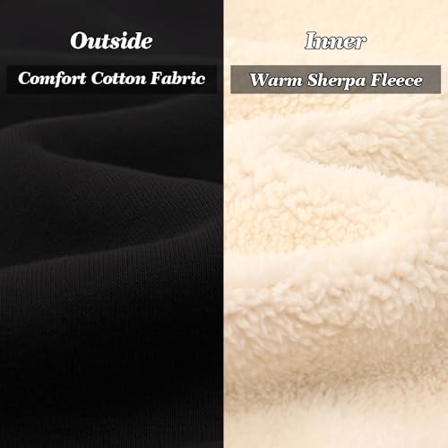 Spring&Gege Boys Girls Fleece Sherpa Lined Hoodie Kids Winter Warm Pullover Hooded Sweatshirts4