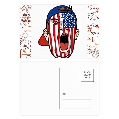 Carte postale Merci motif maquillage États-Unis pour correspondance