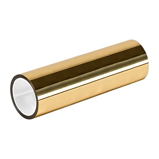 tapecase TC830 61 cm x 72yd-guld guld metalliserad polyester/akryllim film tejp, 0 cm tjock, 72 YD. Längd, 61 cm bred, 1 rulle
