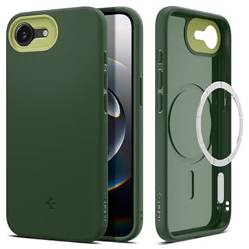 Spigen Capa para iPhone 16e (2025), Nano Pop [MagFit] para Apple iPhone 16e - AVO Verde
