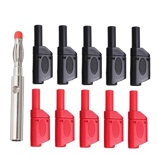 20 Pçs Plugue Banana Placa De Parede Plugue Do Alto-Falante Macho Conector Empilhável Conectores De