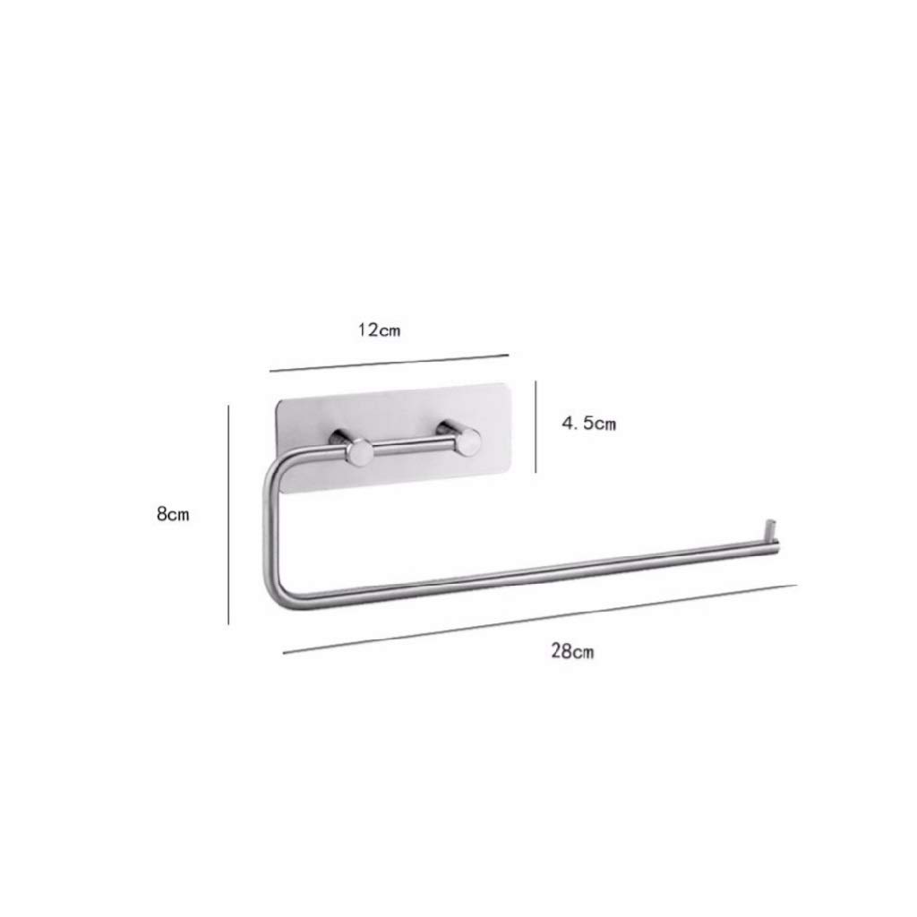 la Carta igienica in Acciaio Inox Holder- Acciaio Inossidabile Bagno lavabo Supporto di Carta igienica e Dispenser Montaggio a Parete Spazzolato
