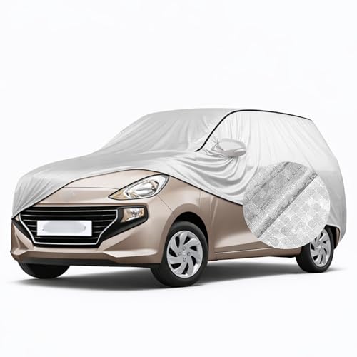SEAZEN Waterproof Car Cover for Hyundai Santro | Dustproof, UV & Scratch Resistant Soft Cotton Lining | Triple Stitched, Mirror Pockets & Elastic Hem...