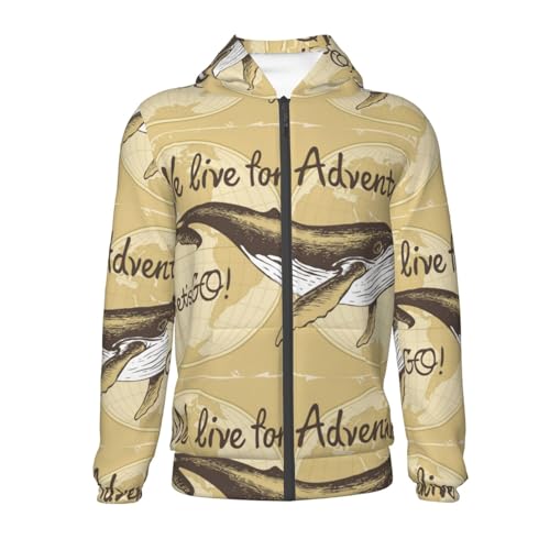 We Live for Adventure,Lets GO Kid Hoodies Boys Zip Up Sweatshirts Girls Pullover with Pocket2