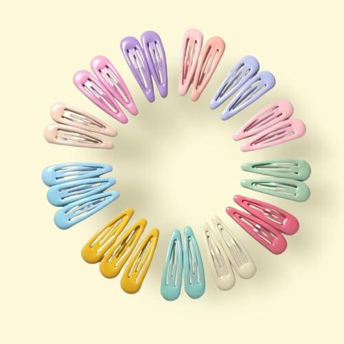 Image of Small Kids Tic Tac Hair Clips Cute Multi Color Hair Accessories | Girls & Toddlers | Non-Slip, Lightweight & Durable Metal Hairpins | Stylish Baby Hair Clips (Color C Pack of 36)