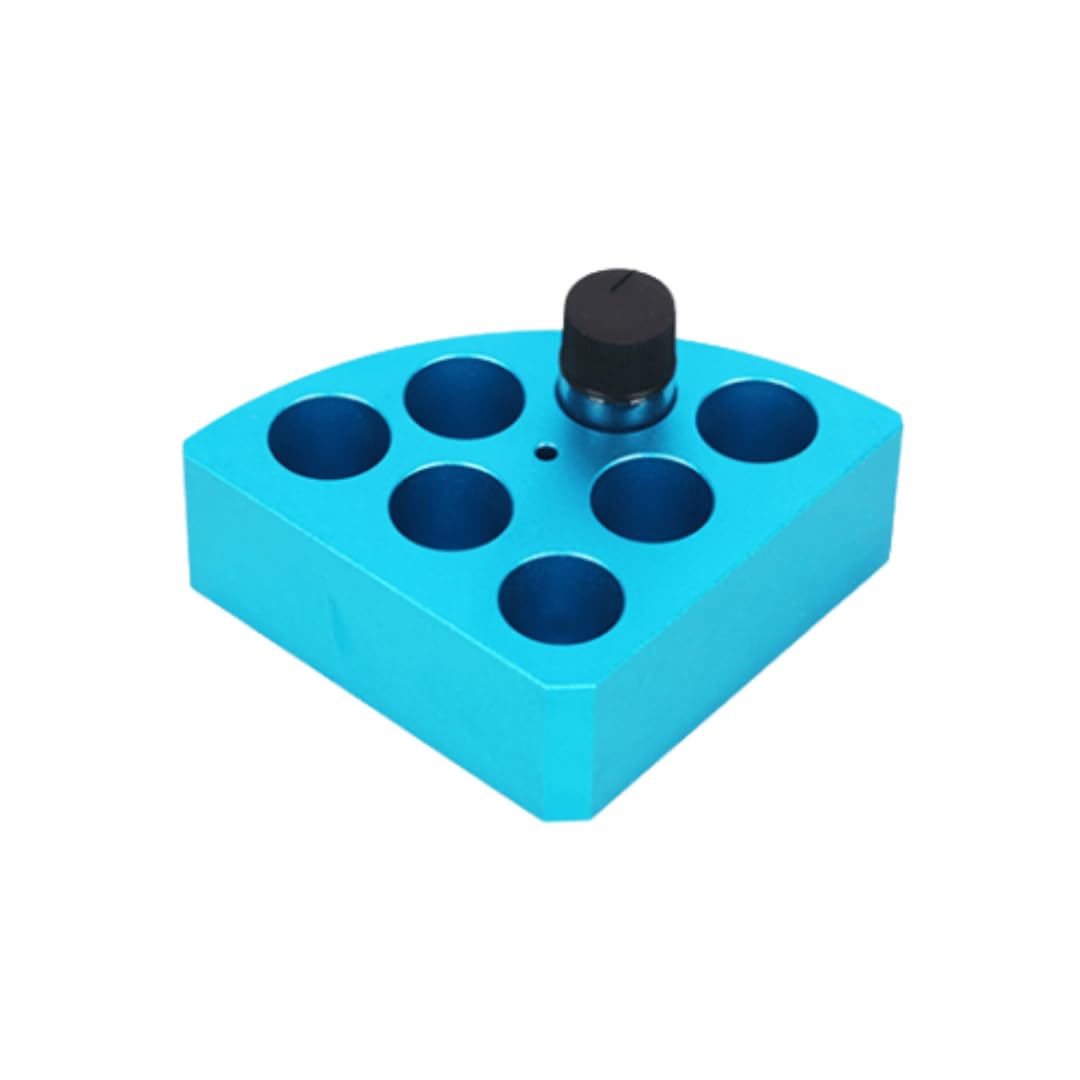 Bloque calefactor de baño seco de aluminio for botellas de muestras de laboratorio: módulo de calentamiento rápido con resistencia a altas temperaturas(5mL)