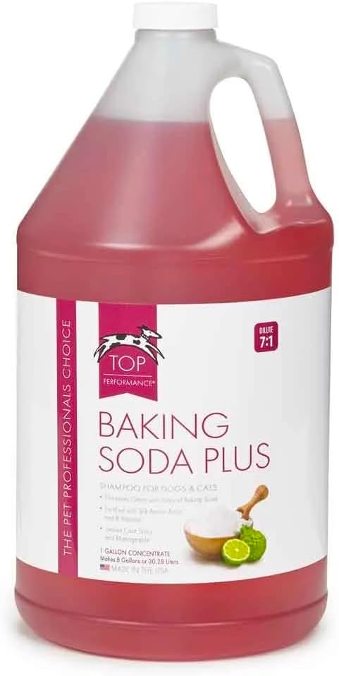 Dog and Cat Shampoo Baking Soda Fresh Cotton Scent Plus Soft and Odor Free Coat (1 Gallon)