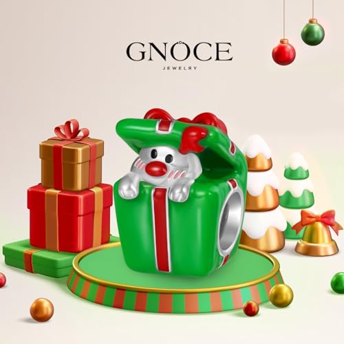 Image of GNOCE Christmas Charm Silver Plated & Sterling Silver Bracelet Gift