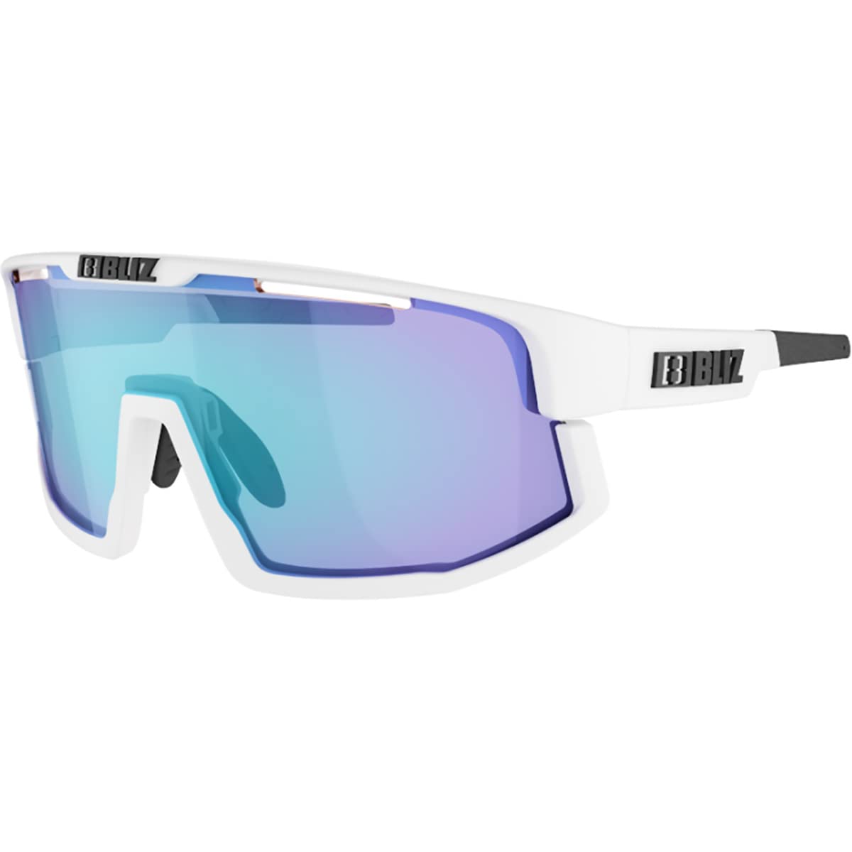 Bliz Damen, Herren Sonnenbrille Vision matt White-Smoke with Blue Multi Einheitsgröße