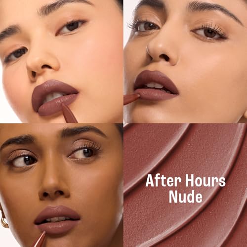 Image of Lakme 9to5 Hya Beach Edit, Lipstick + Liner Duo, Afterhours Nude, Infused with Hyaluronic Acid, Vitamin E, Jojoba Oil, Comfortable Matte Finish, SPF Powered, Hydrating Lipstick, 2+0.2 g