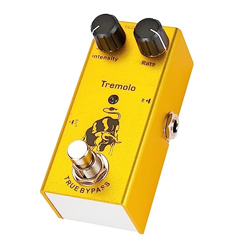 Wakauto Pedal De Trémolo Para Guitarra Eléctrica Bypass Simulación De Amplificador De Válvulas...