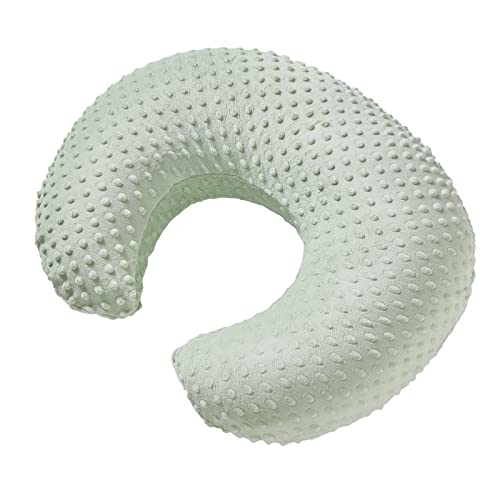 Baby Nursing Pillow and Body Positioner with Premium Slipcover for Breastfeeding for Baby Boys and Girls, Feeding Pillow with Breathable Comfortable Pillowcase (Green) - Thumbnail 4