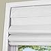 Arlo Blinds Thermal Room Darkening Fabric Roman Shades, Color: White, Size: 34.5