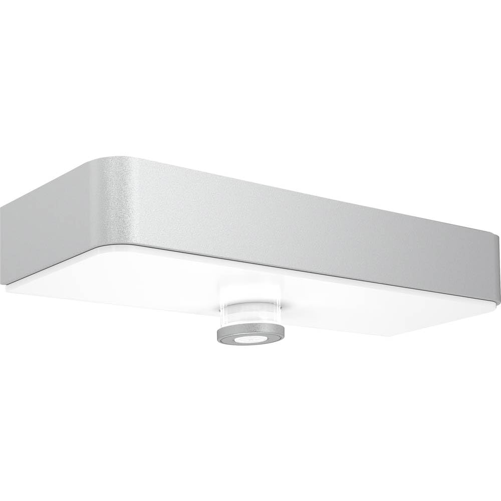 Steinel Solar Light XSolar SOL-O S Silver, 360° | 6 m Motion Detector, Twilight Sensor, Soft Start, Basic Light