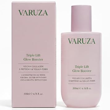 Triple Lift Glow Booster Essence Toner Korean Skin Care with Vegan Collagen, 8 Peptides & Vegan PDRN, Lightweight Hydrating Toner for Glass Skin Glow & Sensitive Skin, 6.76 fl oz / 200ml 1ea