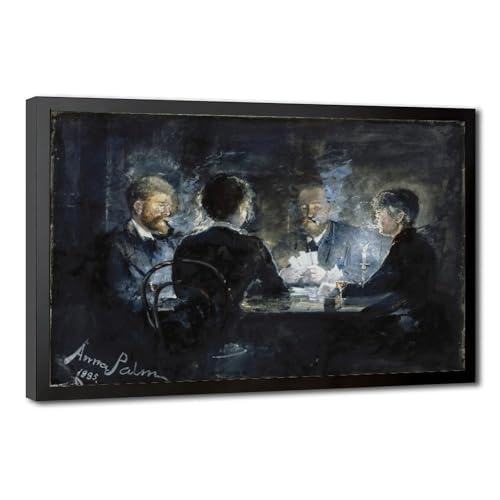 Impression sur toile Game L'hombre Anna Palm de Rosa 20x30 cm