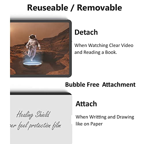 Healing Shield Reusable Paper Texture Screen Protector For Galaxy Tab S10 Ultra / S9 Ultra / S8 Ultra 14.6 Inch, Detachable And Removable Anti Glare Matte Film thumb #3