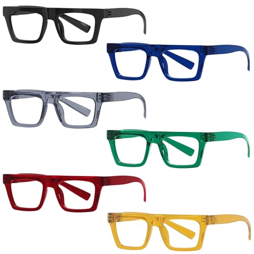 Eyekepper Reading Glasses Men 1.5 Readers for Women 6 Pack Stylish