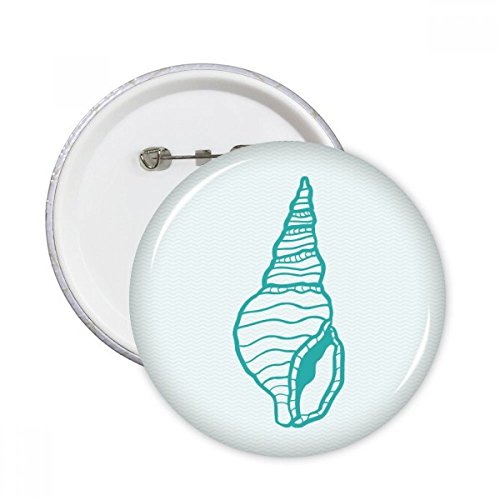 Badge escargot bleu M avec épingle solide décoration multicolore veste