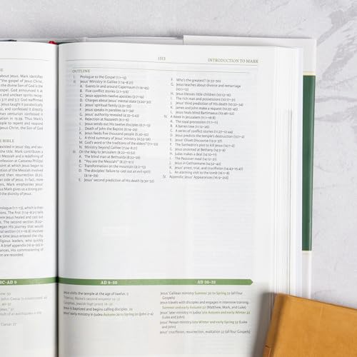NASB Study Bible, Hardcover, Full-Color, Red Letter, Study Notes and Commentary, Illustrations, Book Introductions, Articles, Word Studies, Outlines, Timelines, Maps - image 3
