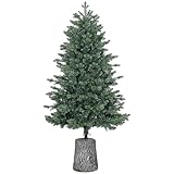 HOMCOM Albero di Natale Artificiale 150cm con 994 Rami, Albero di Natale Realistico Base in Resina per Ufficio e Casa, Verde