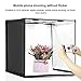 Portable Photo Studio Box - PULUZ 16 inch 40cm Portable Photography Light Tent, Professional Foldable Shooting Lighting Softbox with 2x32 LED Lights & Three-Color Backdrops for Product Display