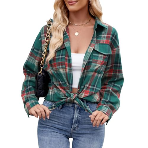 Chemise à carreaux femme ample pour dissimuler les rondeurs avec style