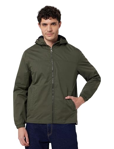 Image of Qube By Fort Collins Men's Regular Fit Cotton Winter Jacket - Warm, Breathable, and Stylish Design