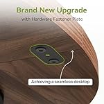 Little Tree Round Dining Table for 4-6 People, 47 Inches Dining Room Table with Wooden Pedestal Base, Brown Dinner Table, Circle Kitchen Table for Dining Room, Kitchen, Living Room(Table Only) - Image 4