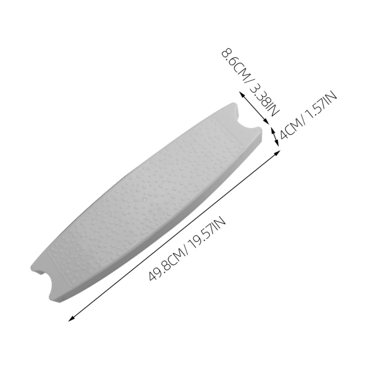 Marchepied de Piscine Antidérapante 3 Pièces Abs Blanc