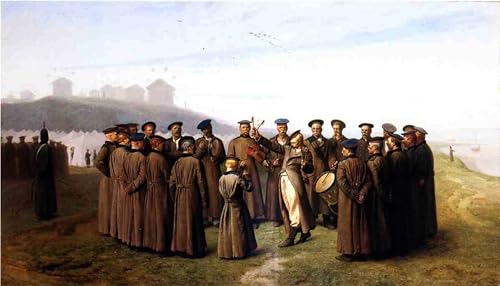 Graffiti Art Mural de soldats russes pour sublimer un salon contemporain 60x90cm