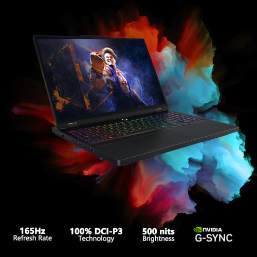 Image of Lenovo Legion 5 Pro Gaming AI Laptop 16 inch WQXGA OLED 165Hz 1100nits HDR Peak AMD 8-core Ryzen 7 8745HX 32GB RAM 2TB SSD GeForce RTX 5060 (Up to 572 AI Tops) RGB Backlit Harman Wi-Fi7 Win11Pro ICP Acc