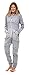 Skylinewears Women's Fashion Onesie Printed Playsuit Jumpsuit Over All Gray M