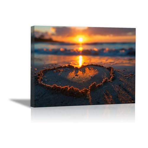 Peinture murale DunPei pour décorer un bureau cadre crépuscule enneigé en toile