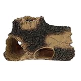 iplusmile Cueva Artificial para Acuario Grande de Resina Raíces de Árbol Escondite Espacioso para Camarones y Tortugas Decoración Natural para Peceras de Agua Dulce y Marina Adorno
