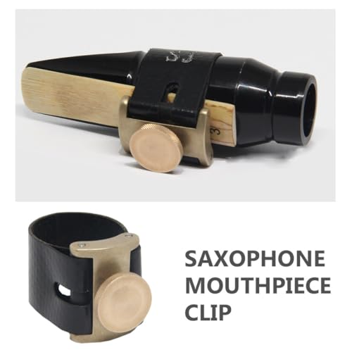Ligature saxophone alto robuste avec pince solide pour embouchure