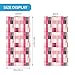IORIOR Fashion Pink Plaid Print Neck Gaiters for Men Women - Stylish Neck Face Mask Head Scarf Wrap Balaclava Bandana