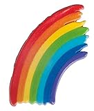 Rayher 31620990 Wachsmotiv Regenbogen, regenbogen, 4,5 x 6,5 cm, 1 Stück, zum Gestalten von Kerzen (Firmung, Konfirmation, Taufe, Hochzeit etc.)