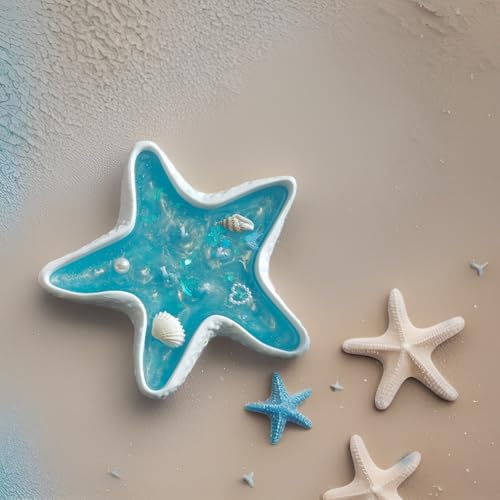 Starfish Shape Scented Candle,Minimalist Starry Night Ocean Jelly Wax Aroma