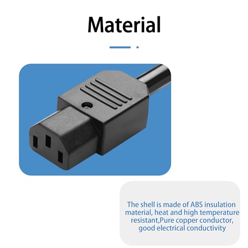 Conector de enchufe IEC C13 hembra 3 pines x5 miniatura 3
