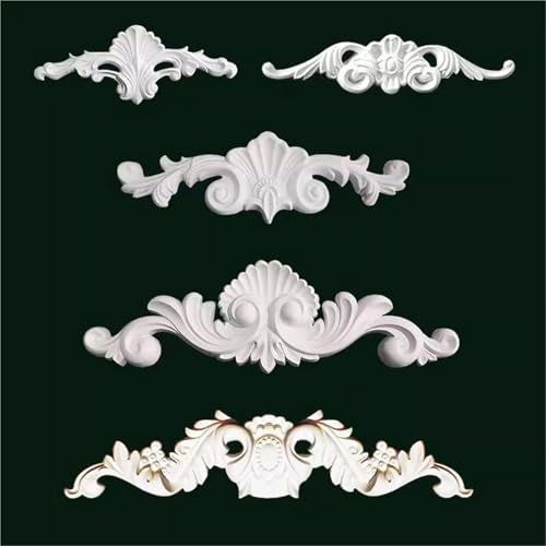 Molduras de madera apliques de PU y calcomanías para decoración 3