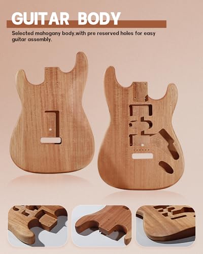 Leo Jaymz SNGK065 Diy St Style Electric Guitar Kits With Mahogany Body And Maple Neck thumb #6