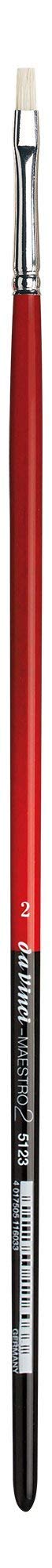 Da Vinci 5123 Series Oil Painting Brush, Bristle, Red, 30 x 0.5 x 30 cm
